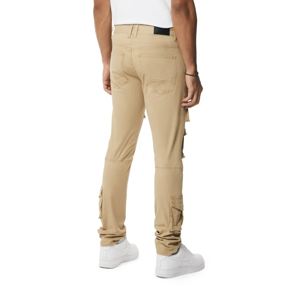 10 Pocket Slim Twill Pants - Khaki