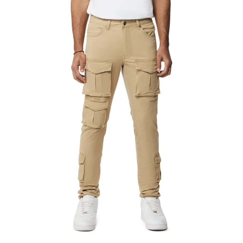 10 Pocket Slim Twill Pants - Khaki