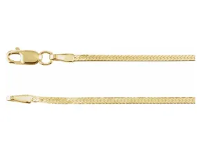 14k Slim Herringbone Bracelet