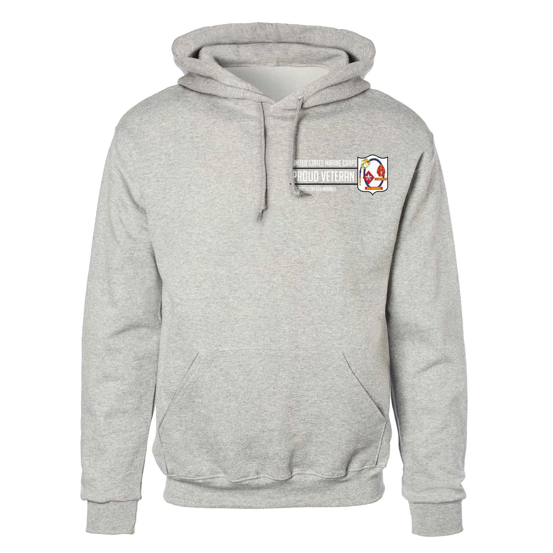 1st Battalion 6th Marines Proud Veteran Hoodie