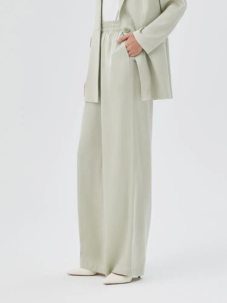 22 Momme Silk Straight Pants