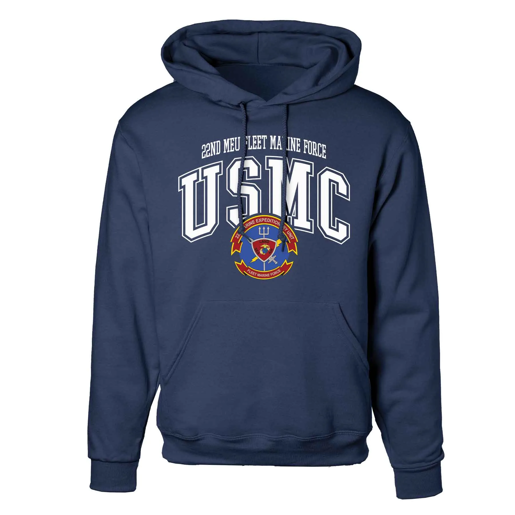 22nd MEU Fleet Marine Force Arched Hoodie