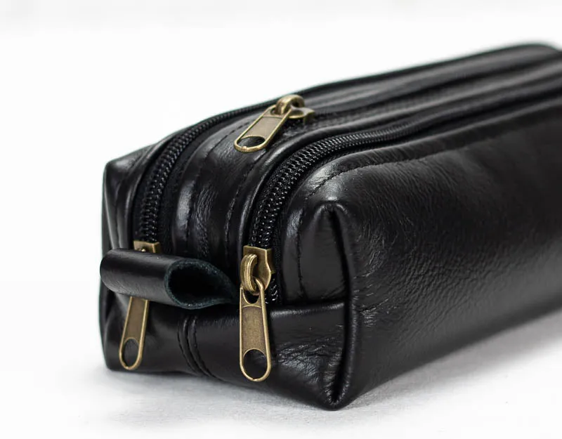 2REC Slim case - Black leather