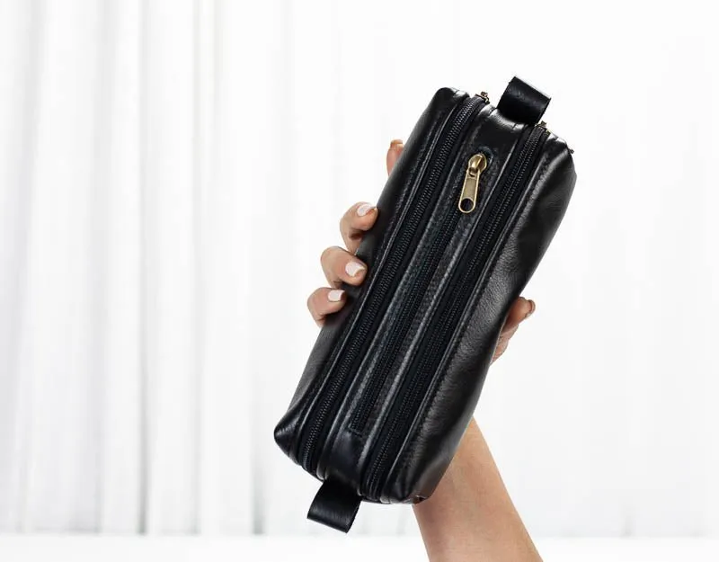 2REC Slim case - Black leather