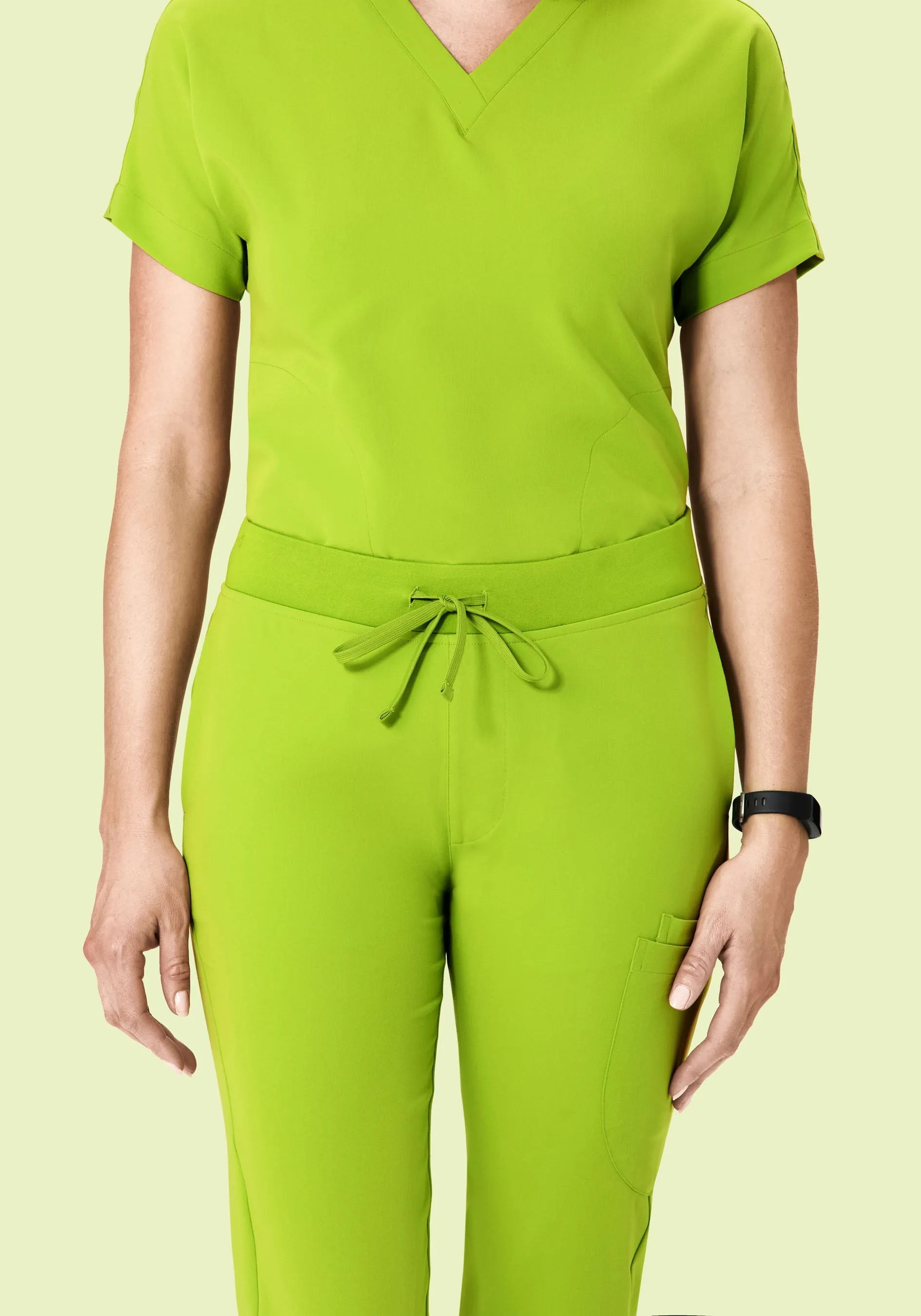 6 Pocket Slim Pants Apple Green