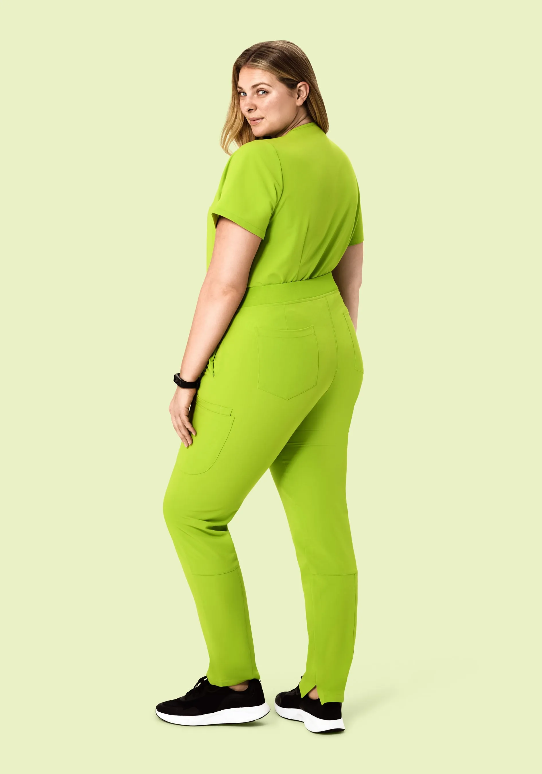 6 Pocket Slim Pants Apple Green