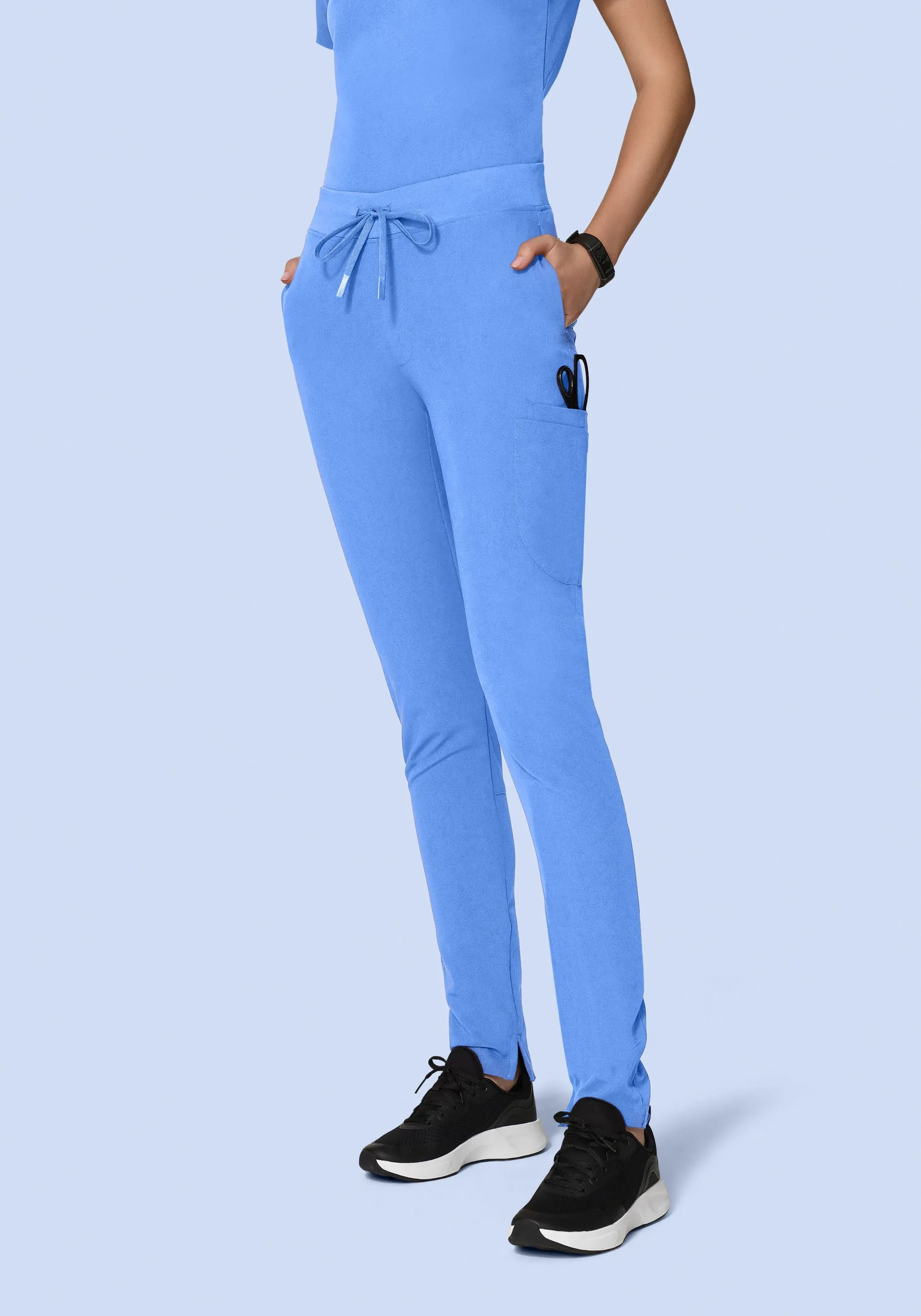 6 Pocket Slim Pants Ceil Blue