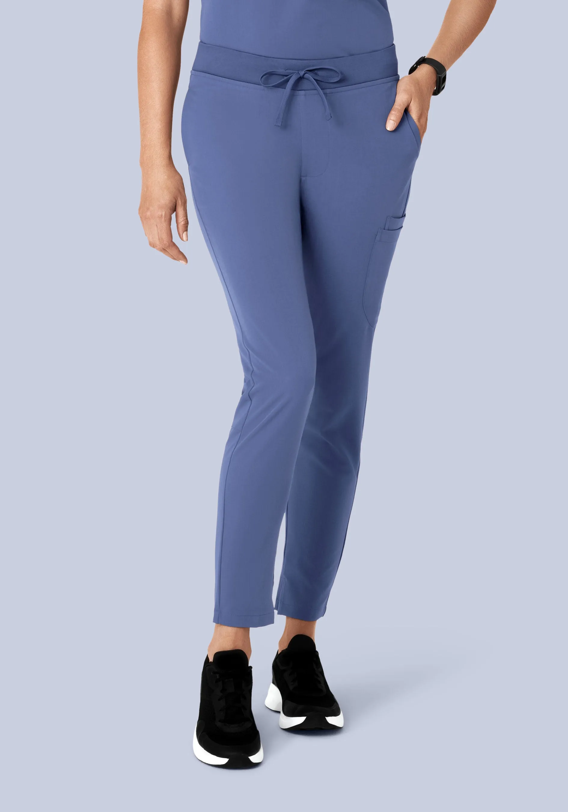 6 Pocket Slim Pants Deep Periwinkle