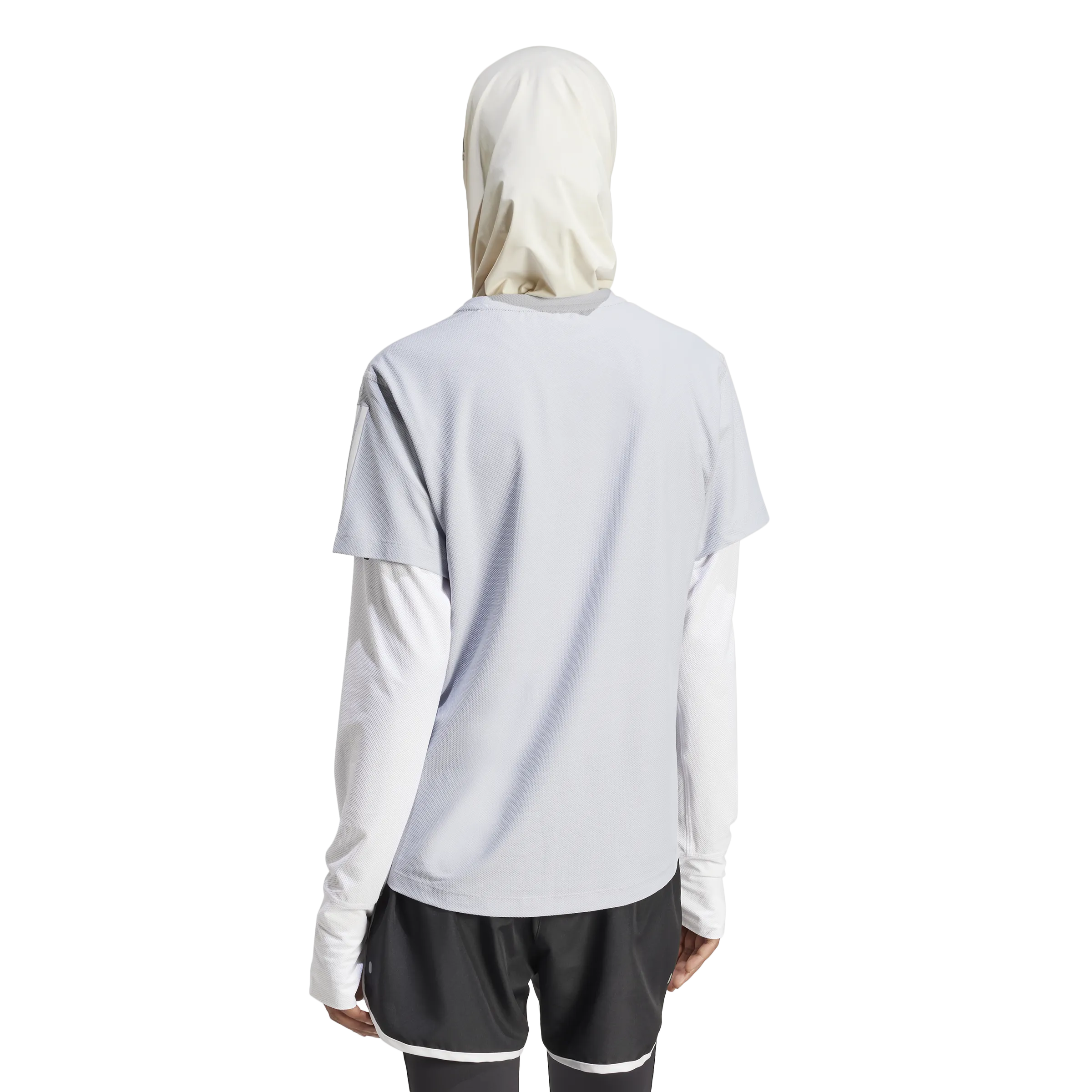 Adidas Own The Run T-Shirts Women's - Halo Silver