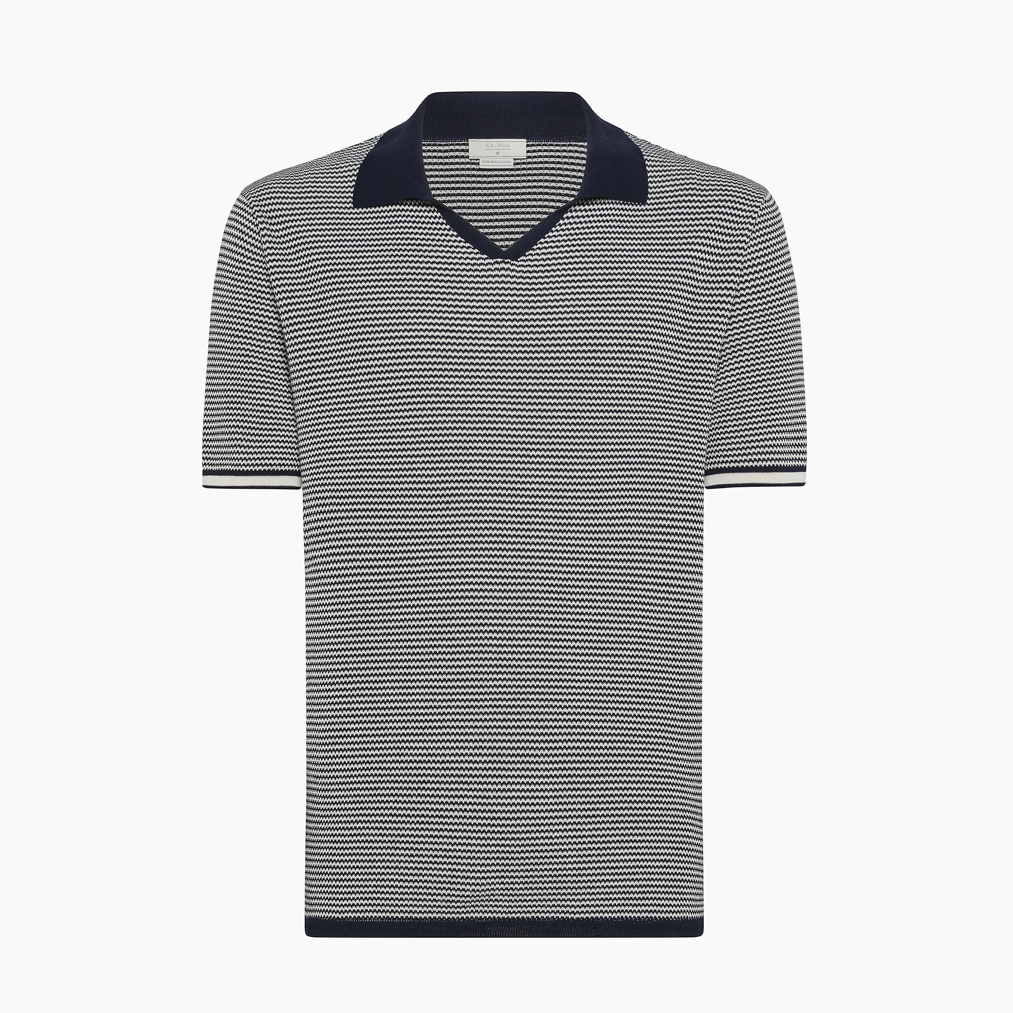 Adley short-sleeve knitted polo in Cotton