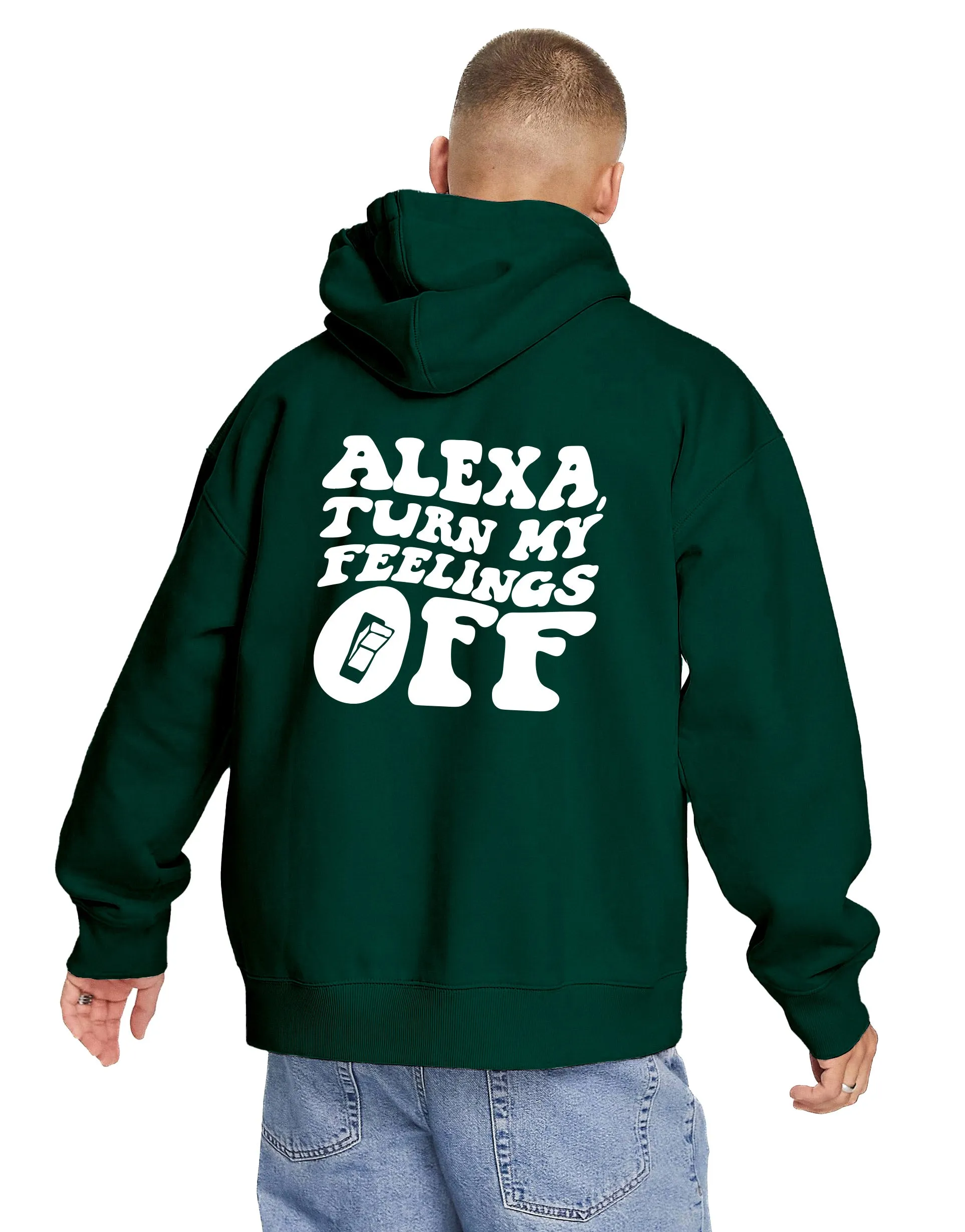 Alexa and Feelings (Back Print) Hoodie