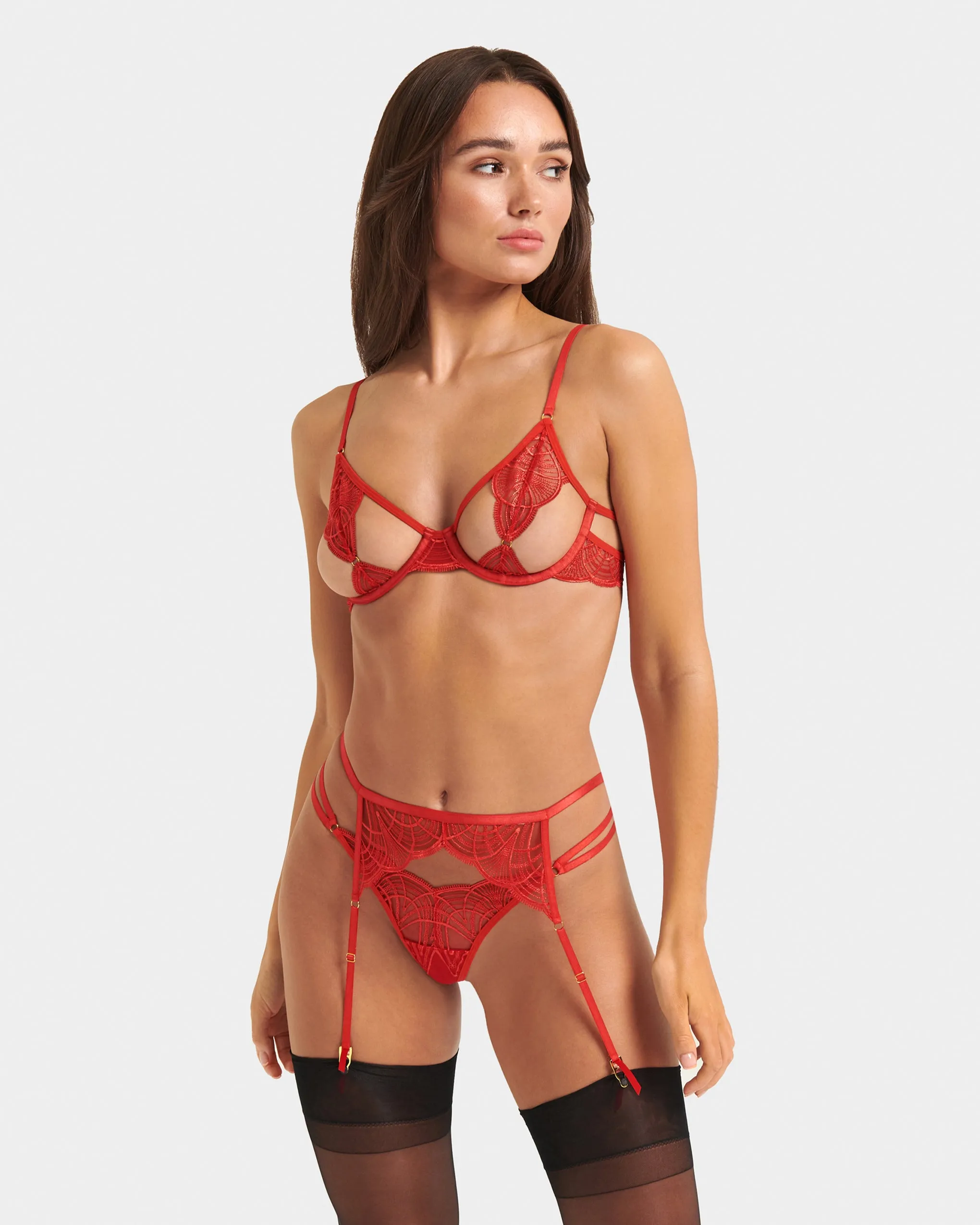 Anaya Suspender Flame Scarlet