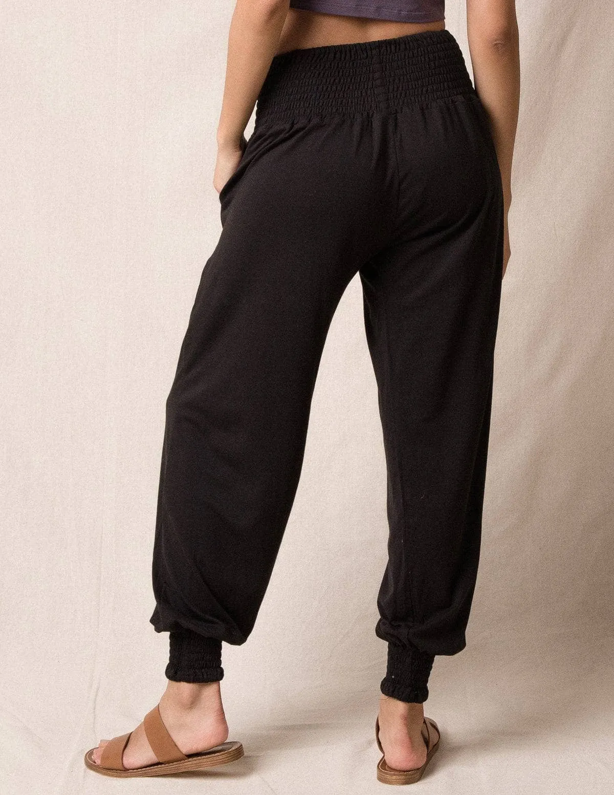 Bamboo / Organic Cotton Taj Pocket Pants - Black