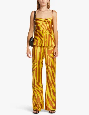 Bias Cut Pants - Tiger Matisse