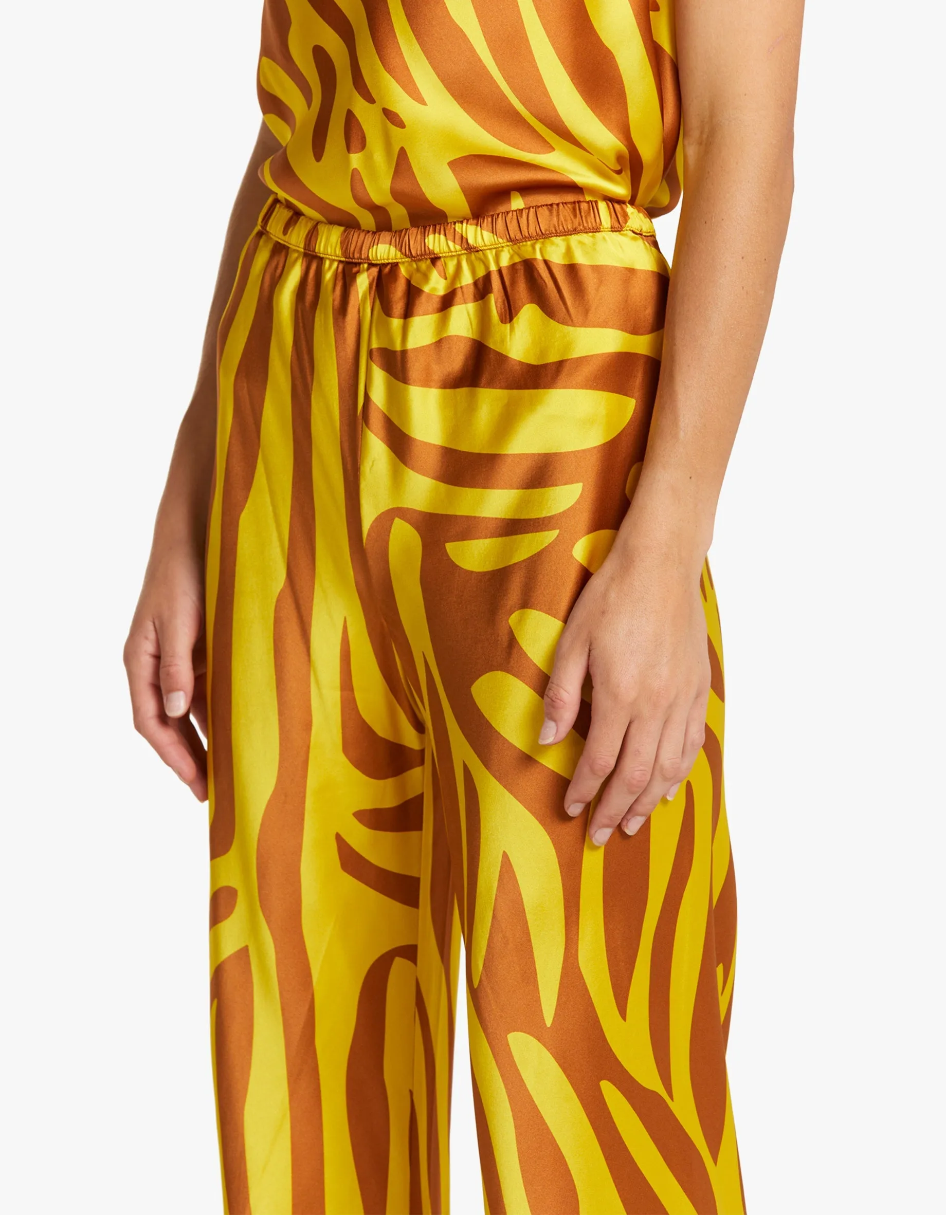 Bias Cut Pants - Tiger Matisse