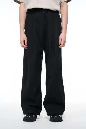 Black Pinched Seam Track Pants