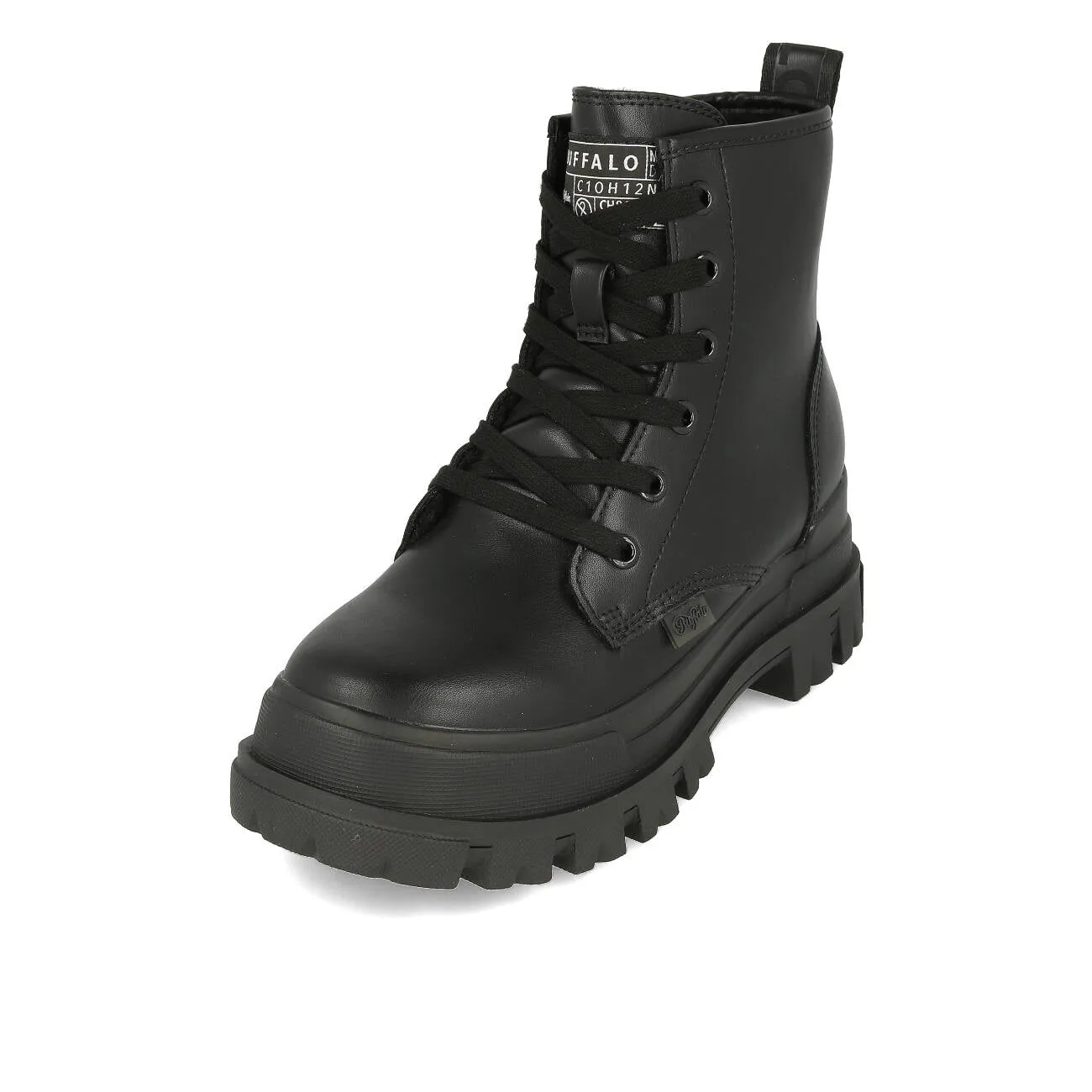 Buffalo Aspha RLD Warm Boot Damen Vegan Nappa Black