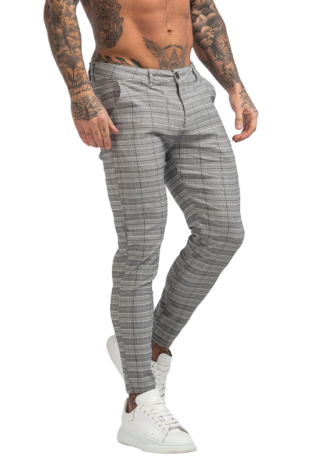 Buy $80 Free Shipping Men's Slim Grey Pants