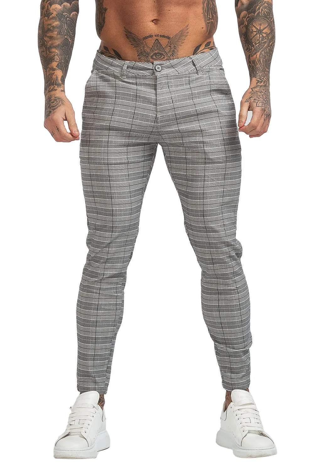 Buy $80 Free Shipping Men's Slim Grey Pants