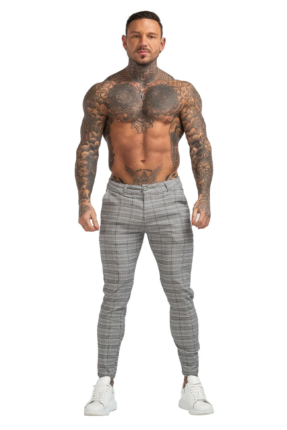 Buy $80 Free Shipping Men's Slim Grey Pants