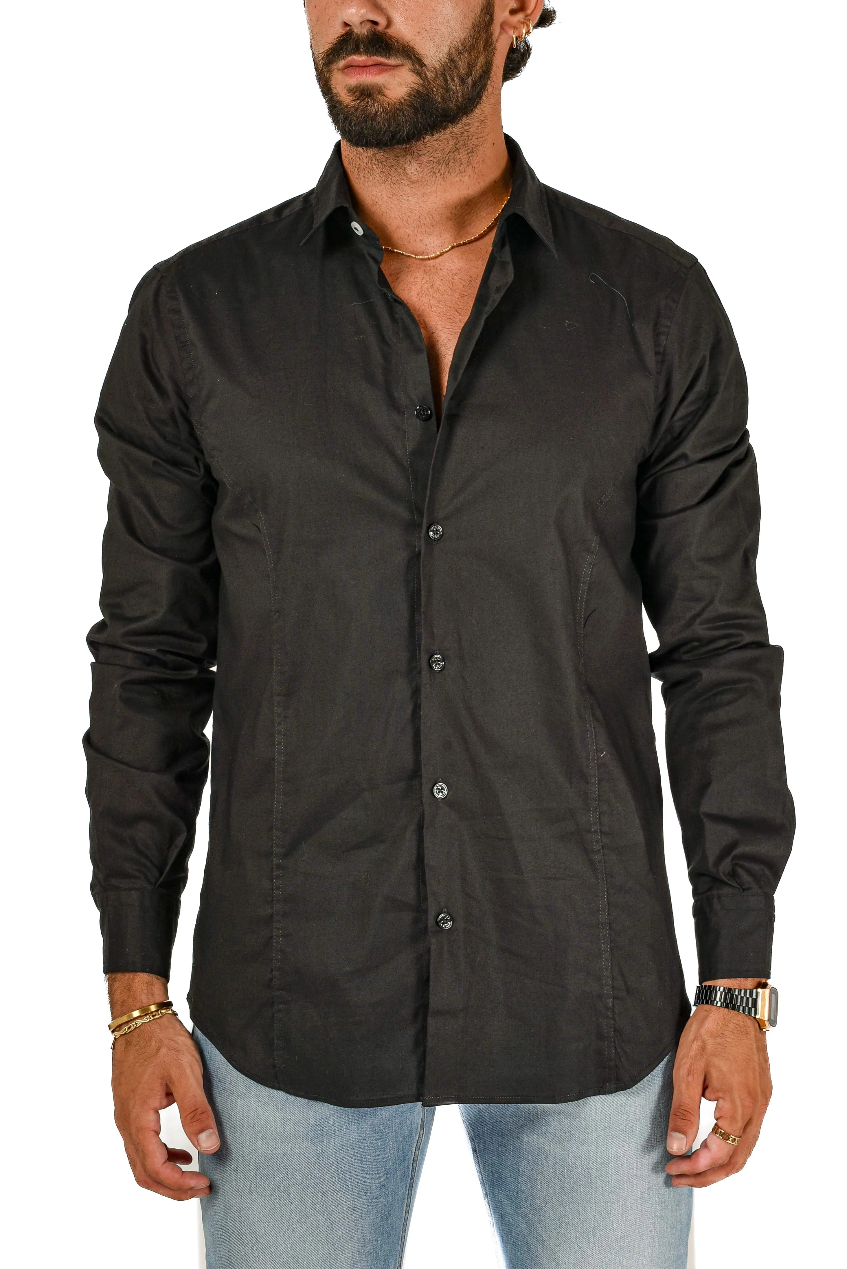 Camicia slim Rod Nera