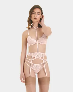 Colette Suspender Harness Pearl Pink