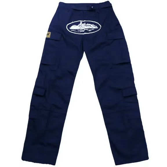 Corteiz Guerillaz* Cargo Pants Navy