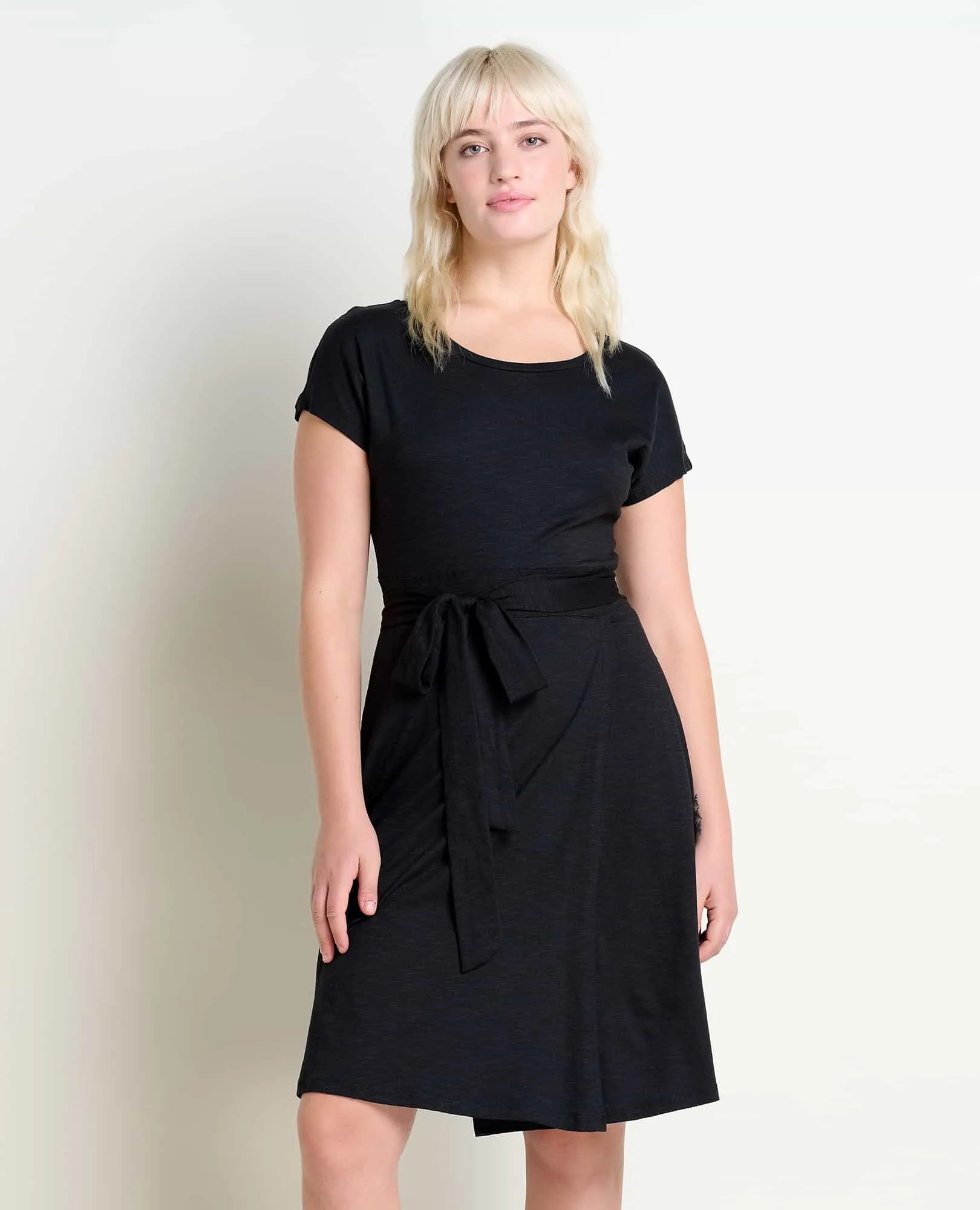 Cue Wrap Short Sleeve Dress