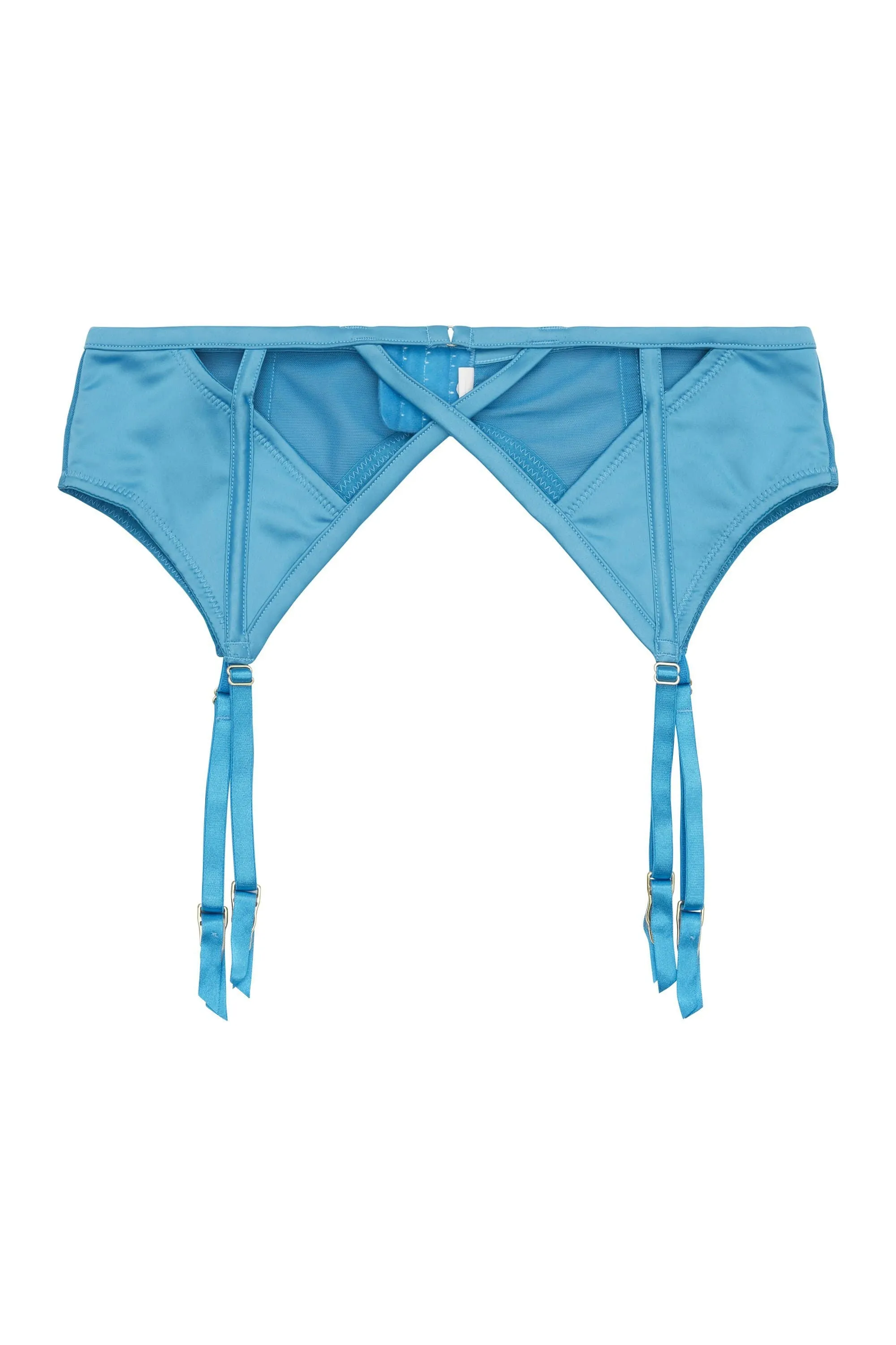 Dani Blue Strappy Satin Suspender