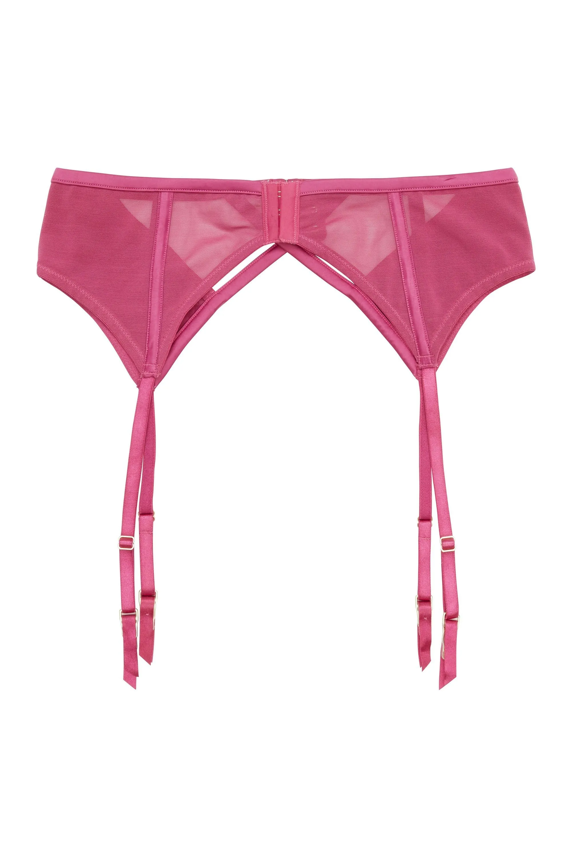 Dani Magenta Strappy Satin Suspender