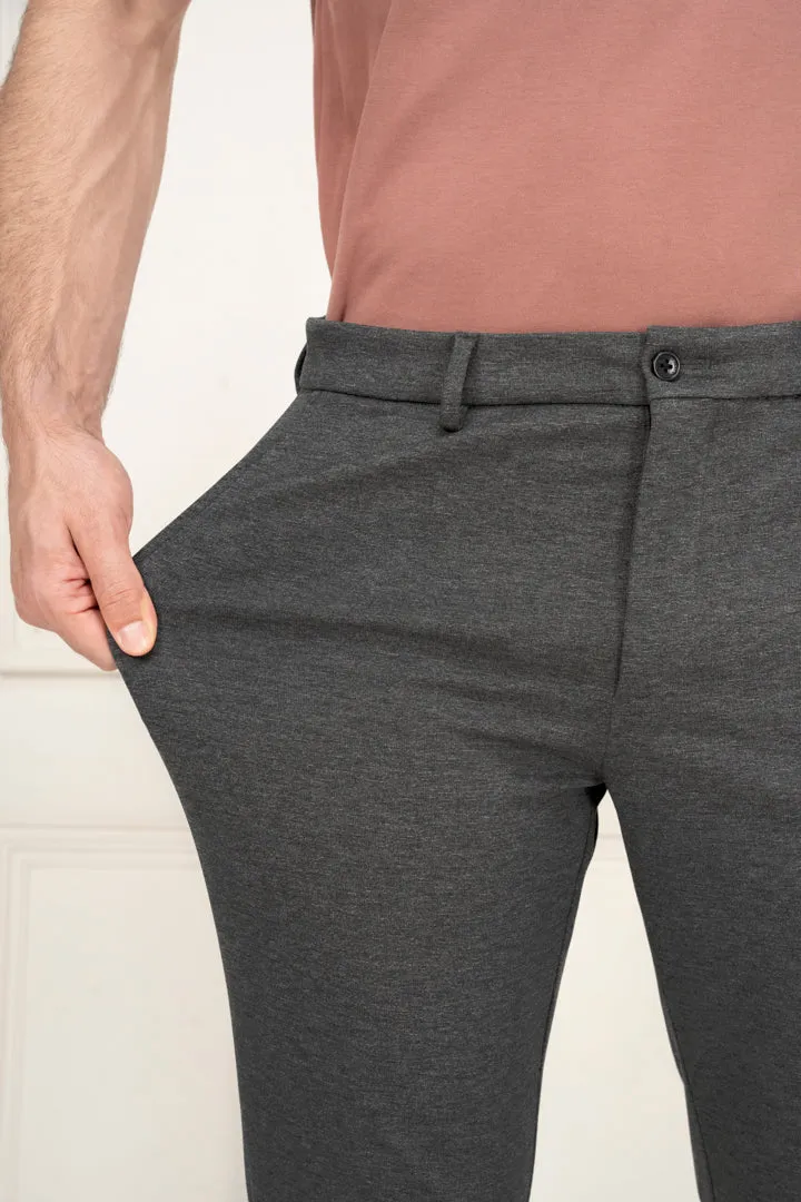 Dark Grey Slim Fit Power Stretch Pants