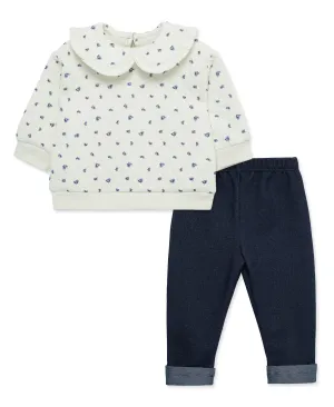 Ditsy Floral Sweatshirt Set (12M-24M)