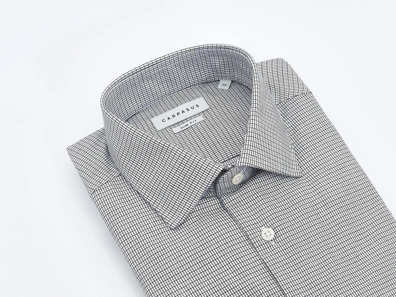 Dress Shirt Slim Fit Check Black/Yellow