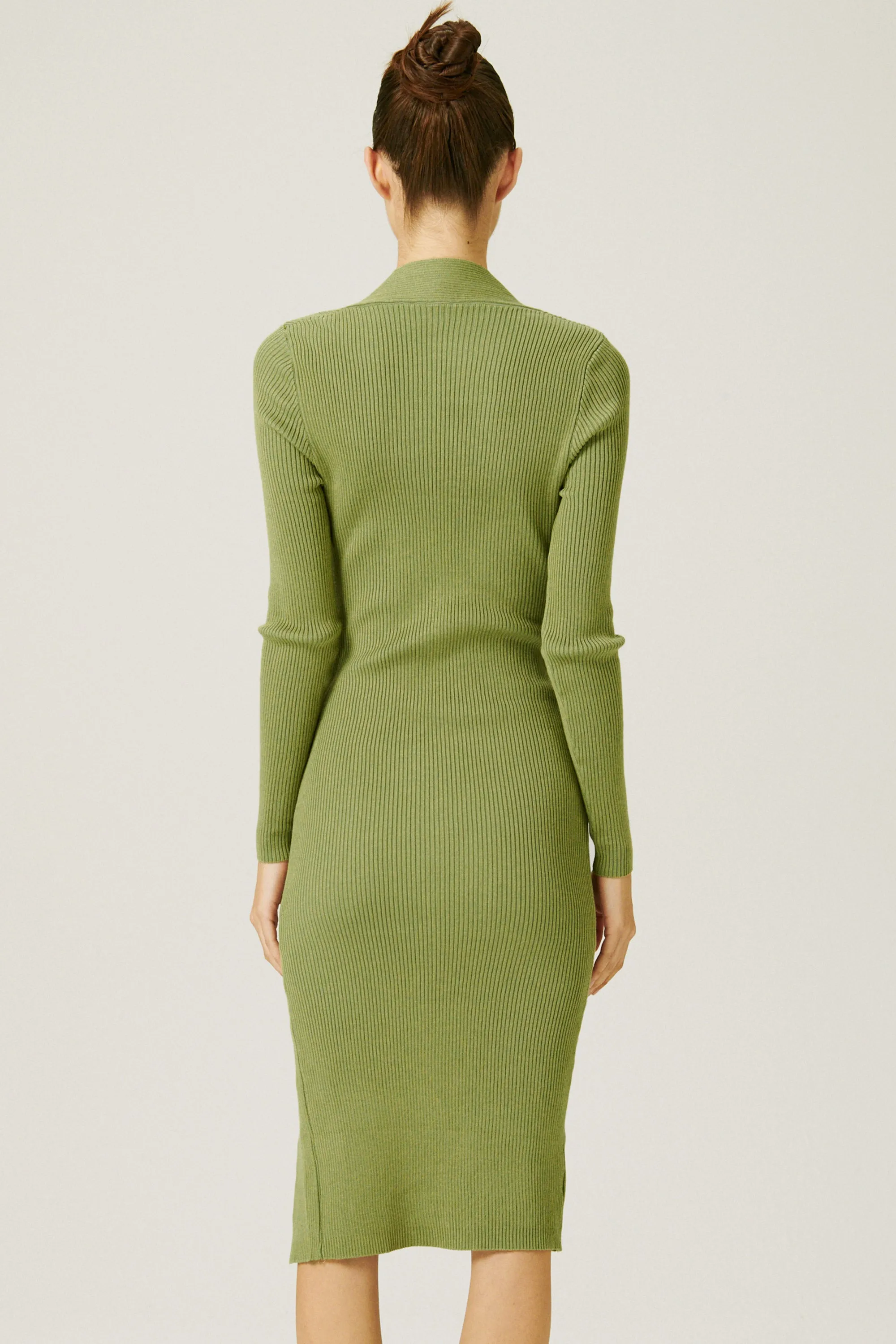 Edie Square Neck Knitted Dress