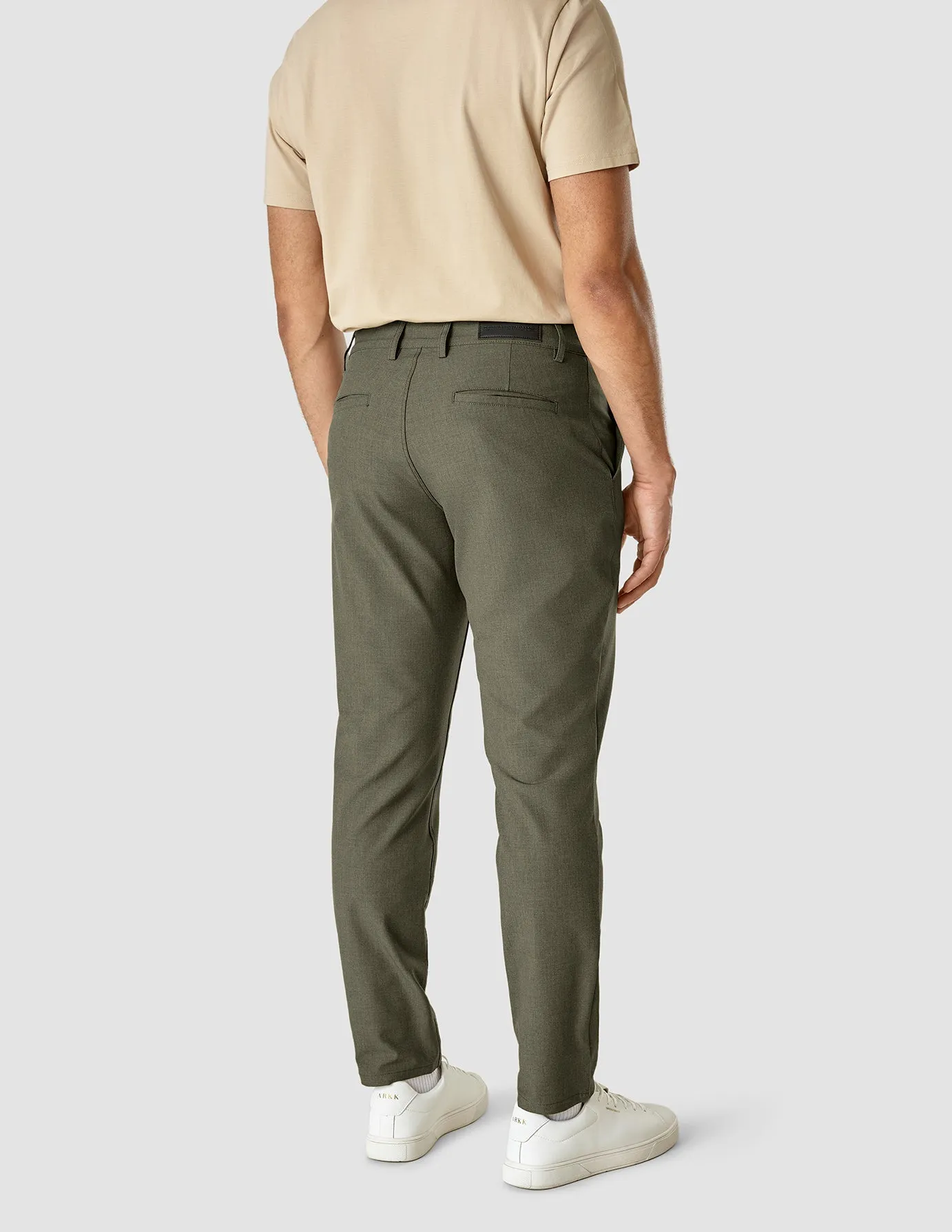 Essential Pants Slim Remote Green Melange