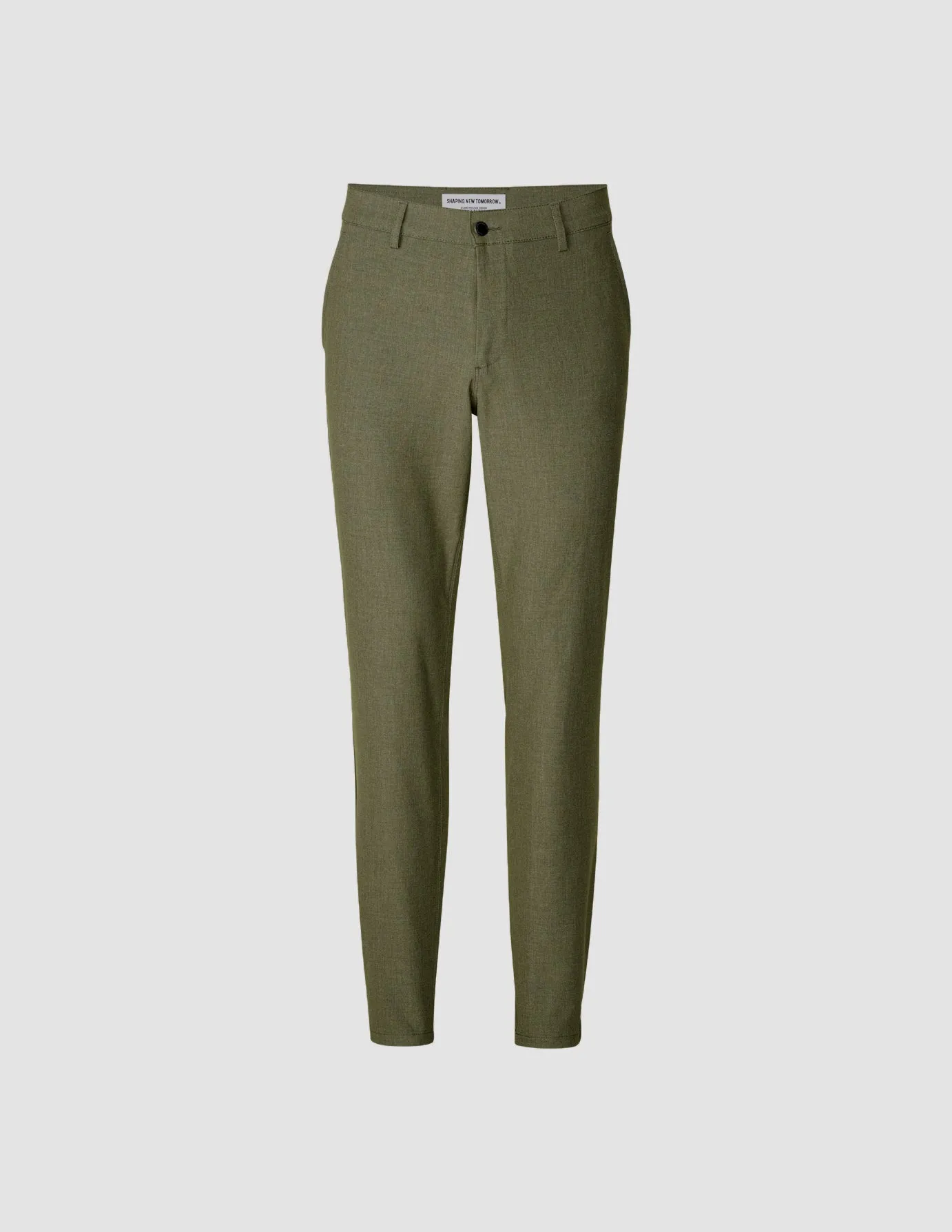 Essential Pants Slim Remote Green Melange