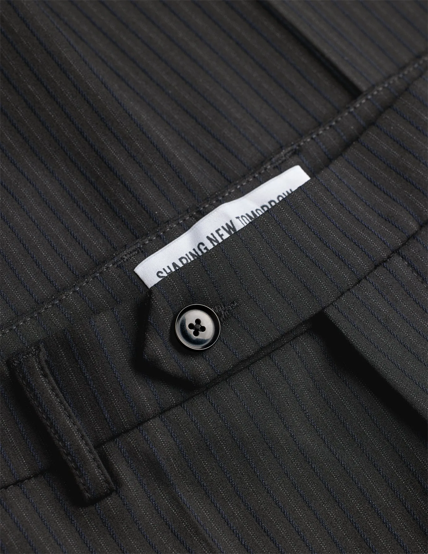 Essential Suit Pants Slim Asphalt Pinstripe