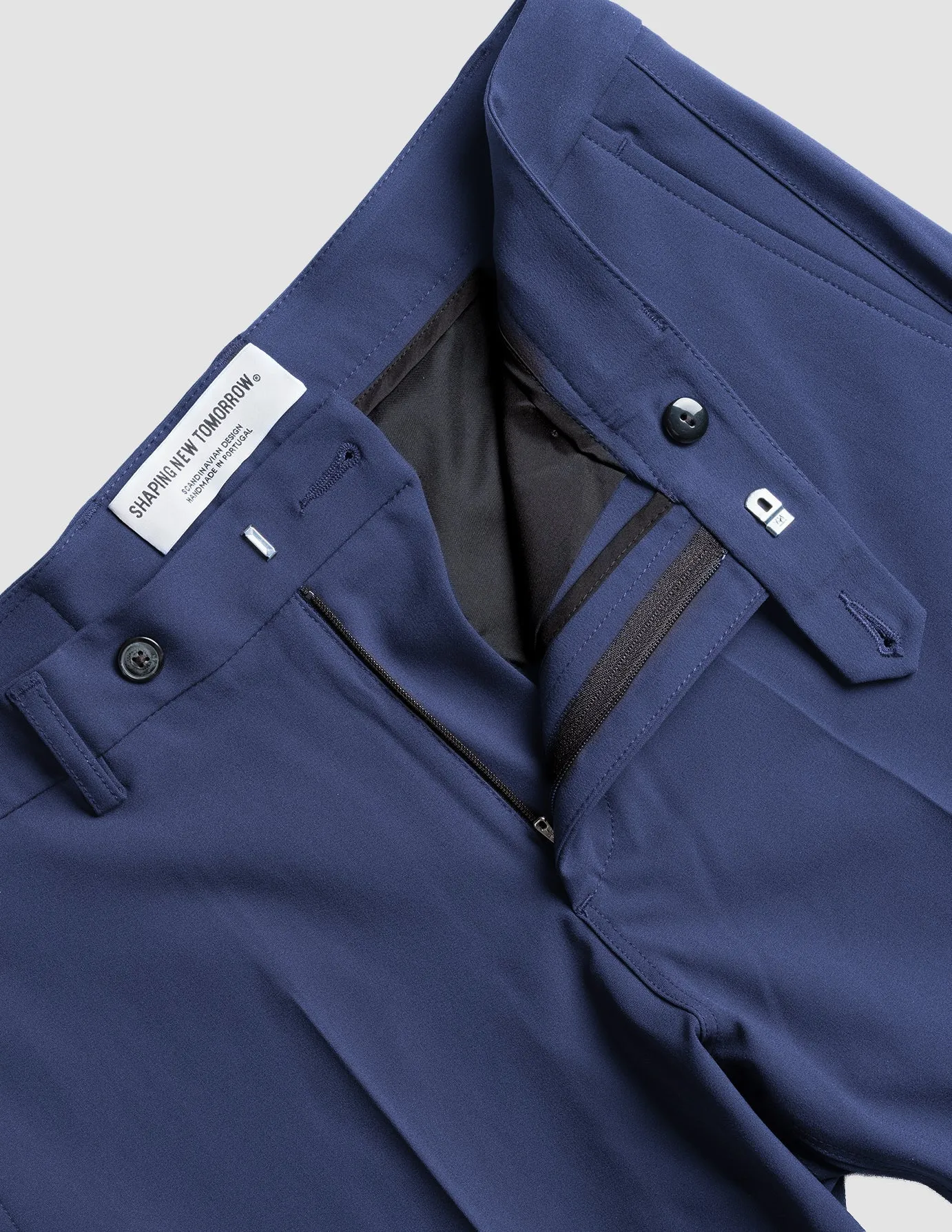 Essential Suit Pants Slim Marine Blue