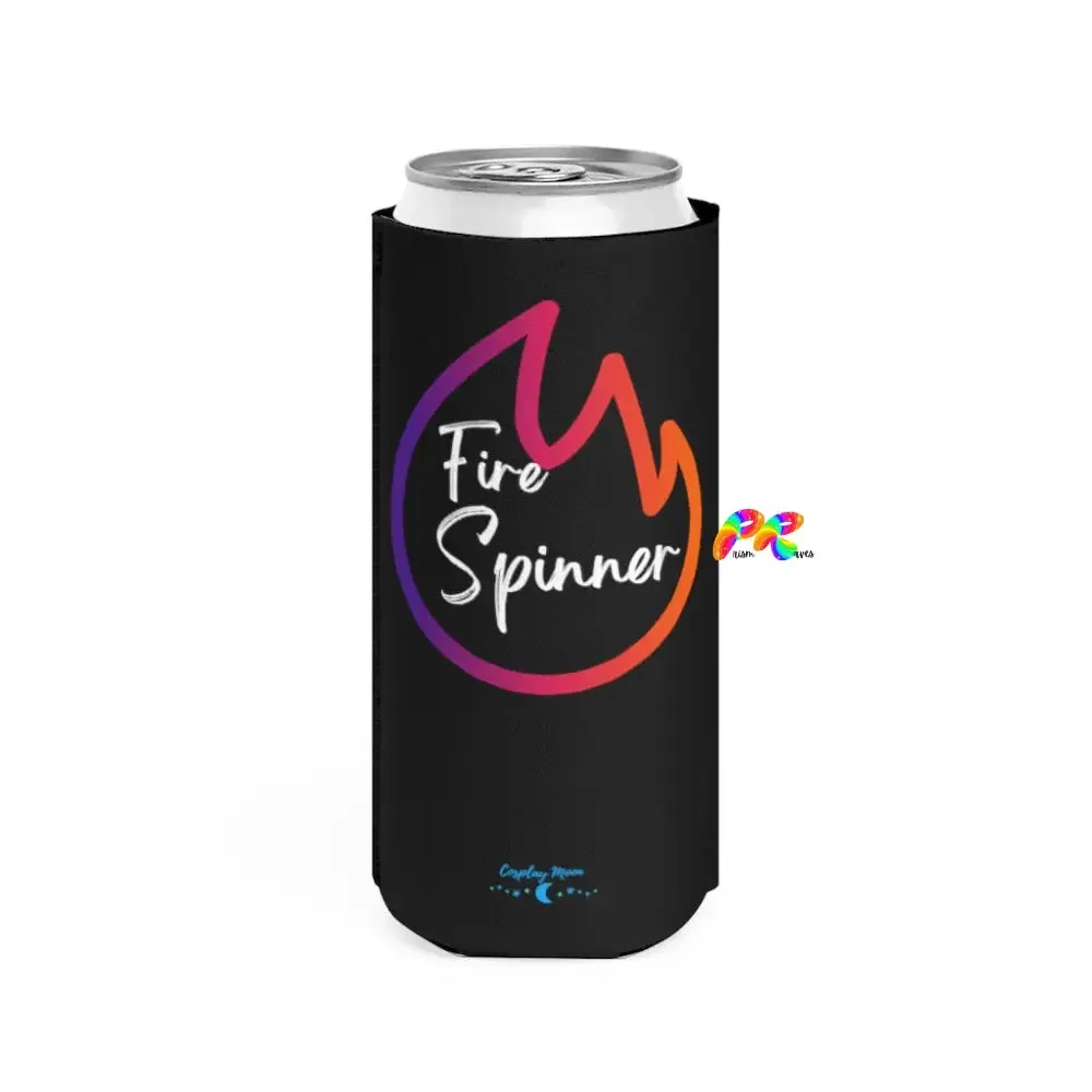 Fire Spinner Slim Can Cooler