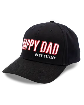 Happy Dad Sports Hat (Black)