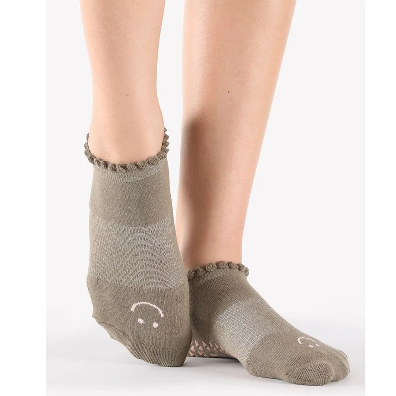 Happy Grip Socks - Warm Grey