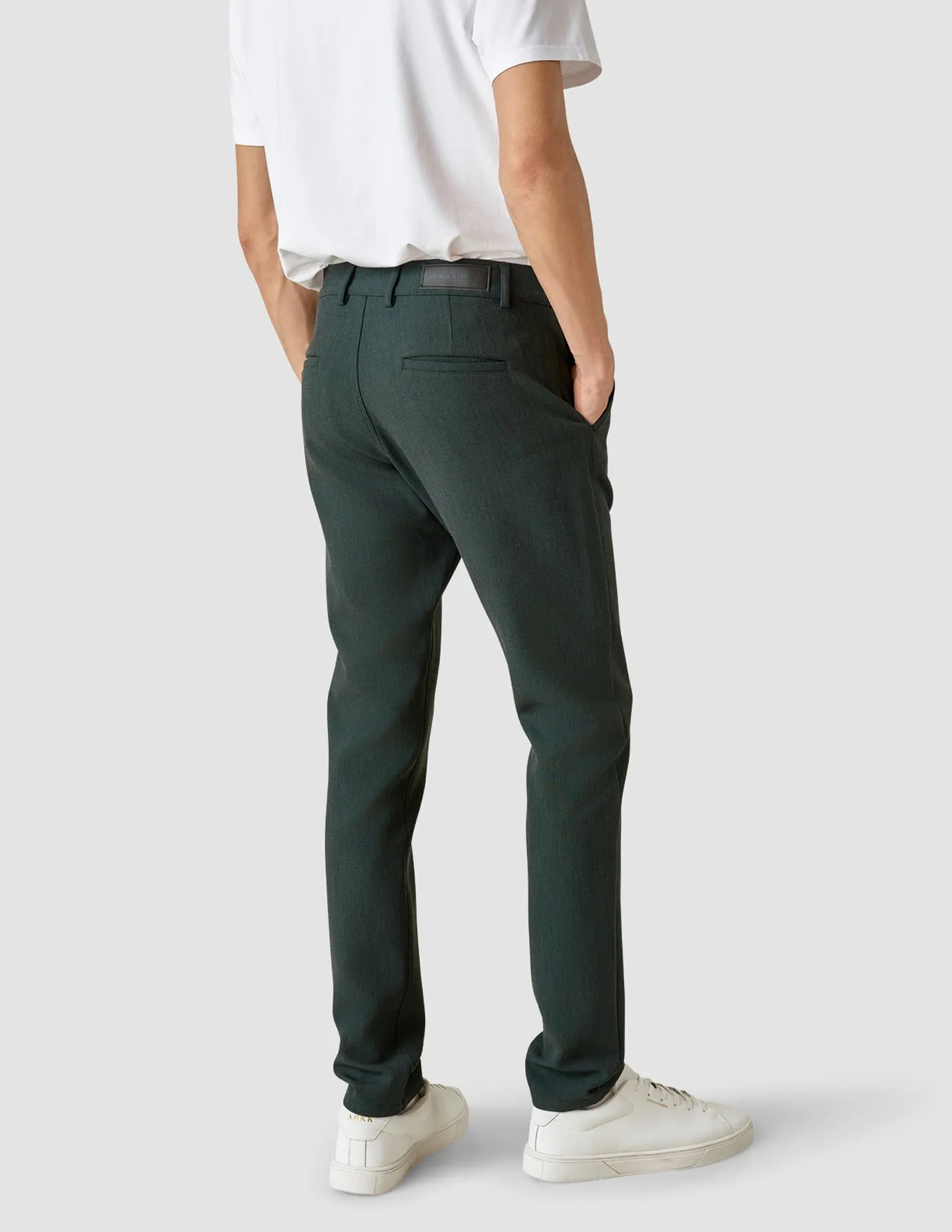 Heavy Edition Pants Slim Deep Green Melange