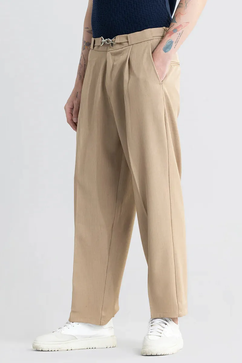 Hooked Khaki Korean Pant