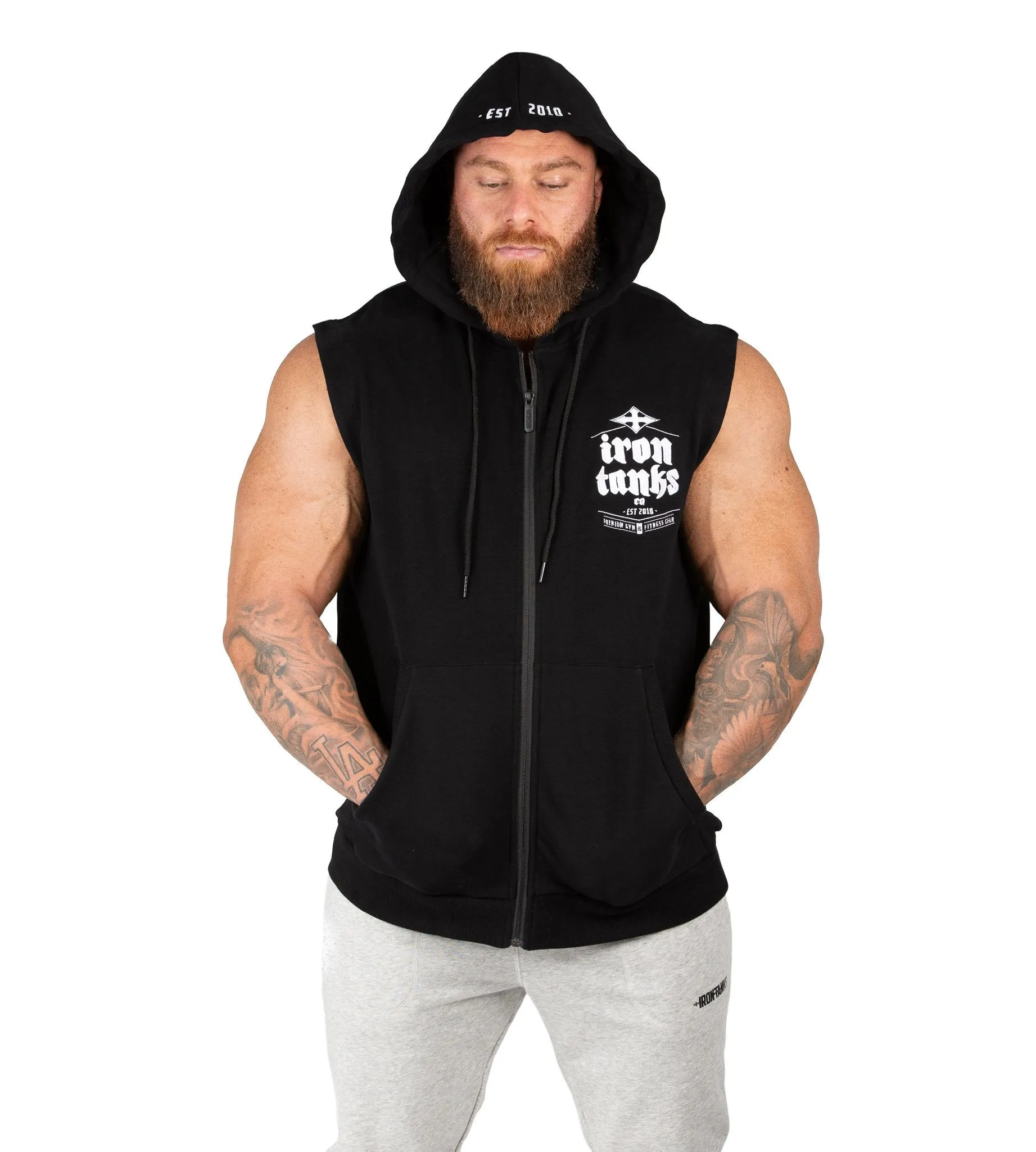 Hulk Sleeveless Hoodie III - Black