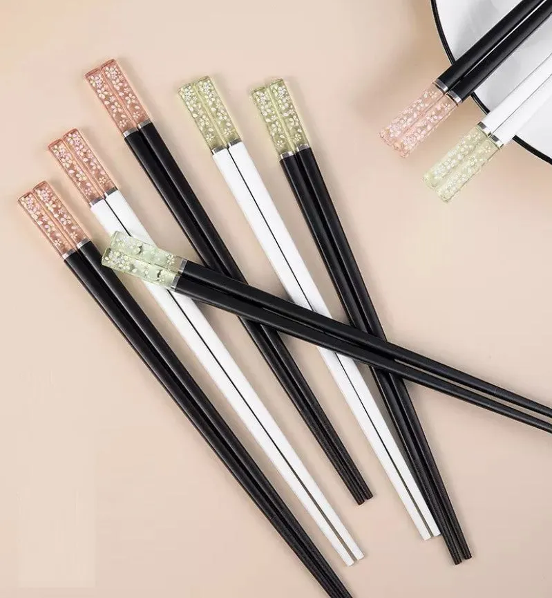 Korean Cherry Blossom Translucent Chopsticks