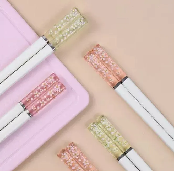 Korean Cherry Blossom Translucent Chopsticks