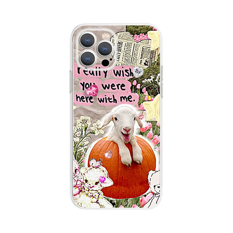 Korean Cute Cartoon Yawn Cat Phone Case