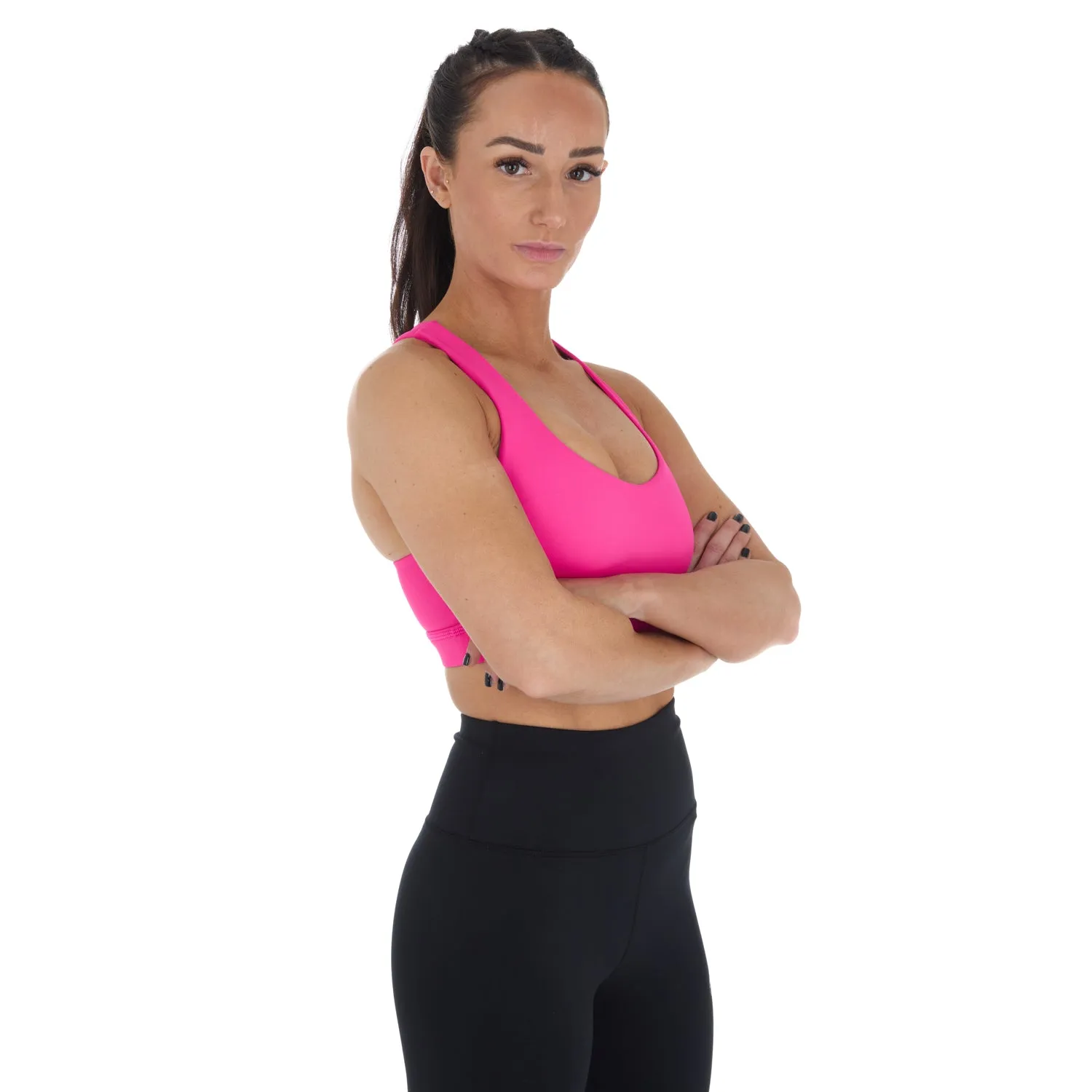 Ladies Fusion Sports Bra - Pink