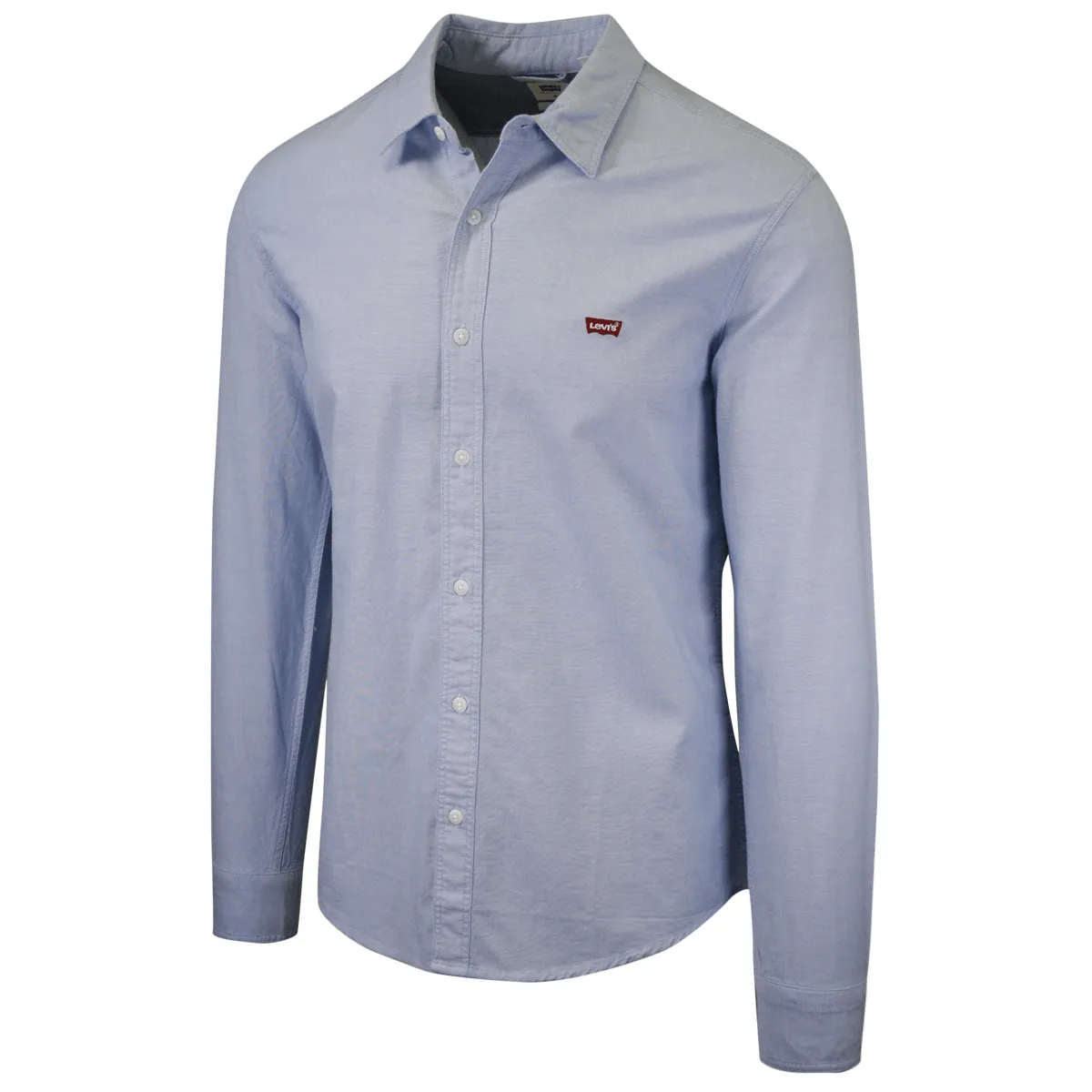 Levi's Men's Slim Fit Dress Blue L/S Shirt (S01)