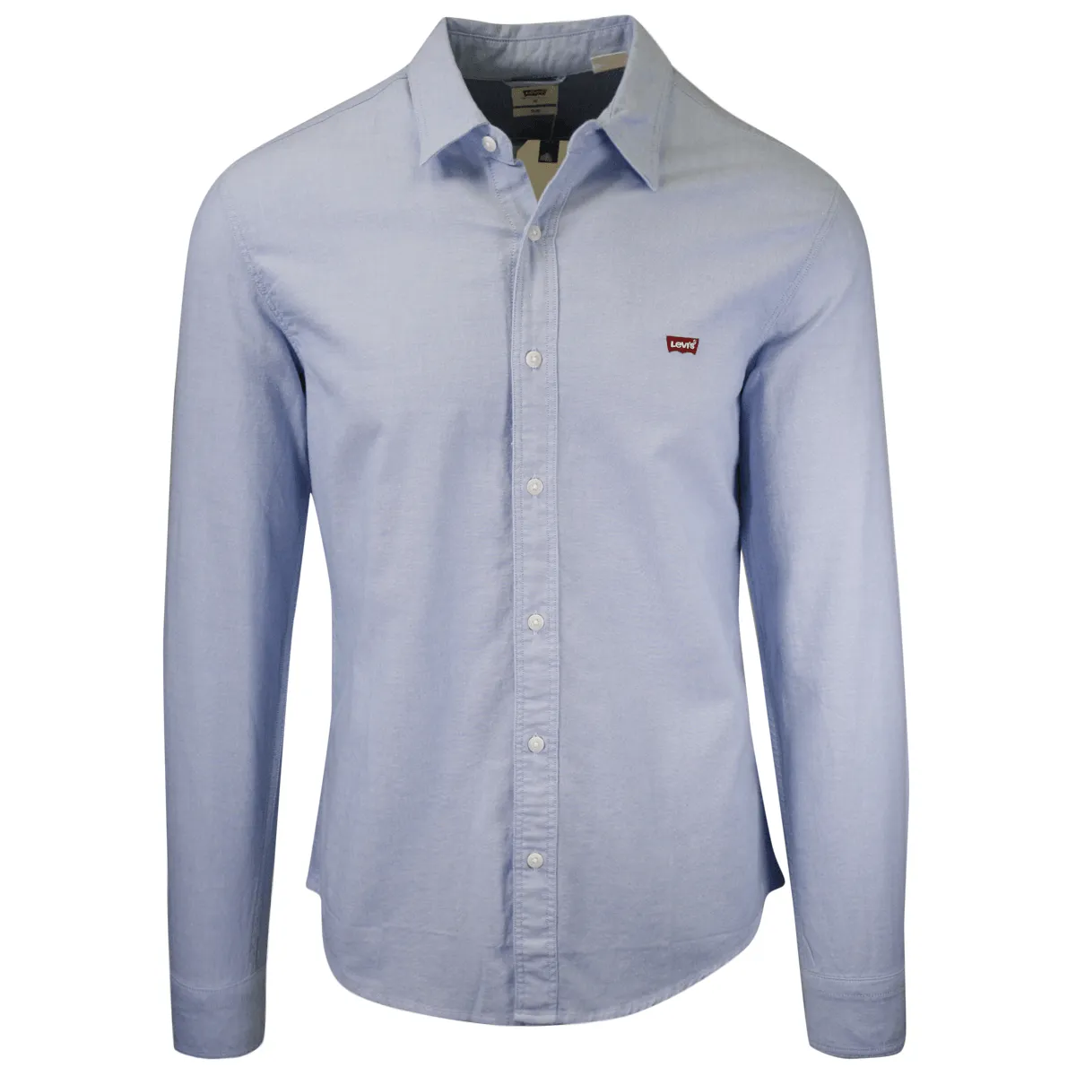 Levi's Men's Slim Fit Dress Blue L/S Shirt (S01)